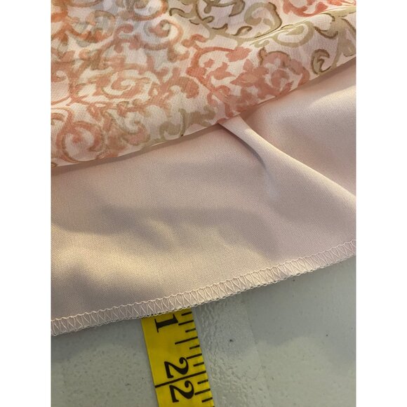 Sangria 2 pc Skirt Set Midi Ruffled Sheer Lined & Short Sleeve Top Size 10 - Picture 11 of 16